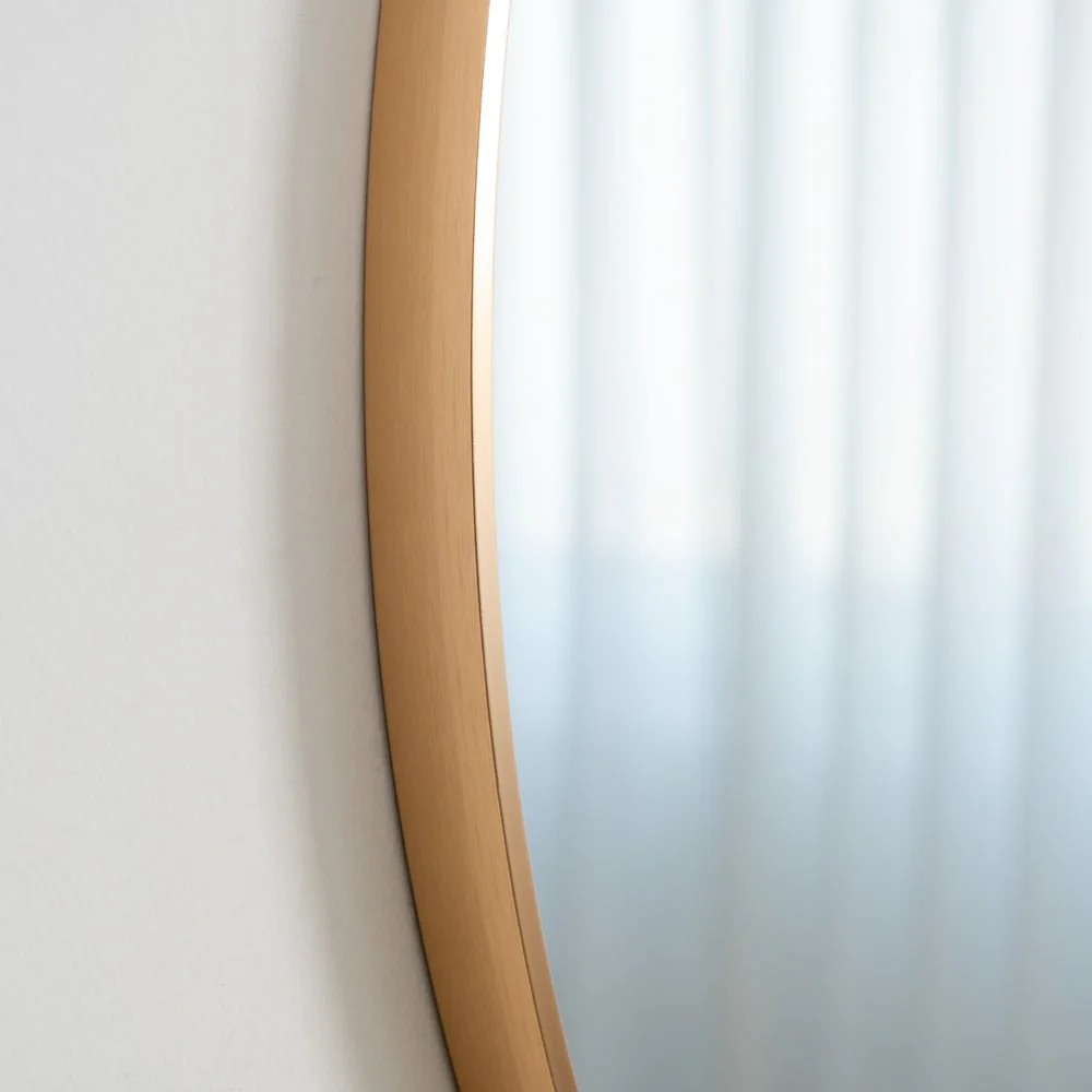 מראה אובלית יפייפיה עם מסגרת אלומיניום OVAL AYALA - Image 6