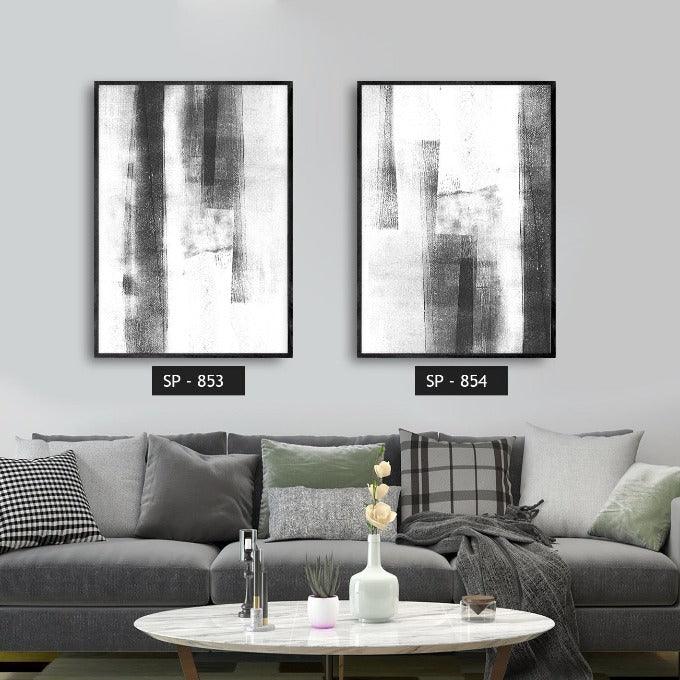תמונת קיר משיכות צבע אפורות GRAY