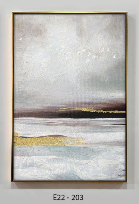 תמונות אבסטרקטיות בעבודת יד PASTORAL - Image 3