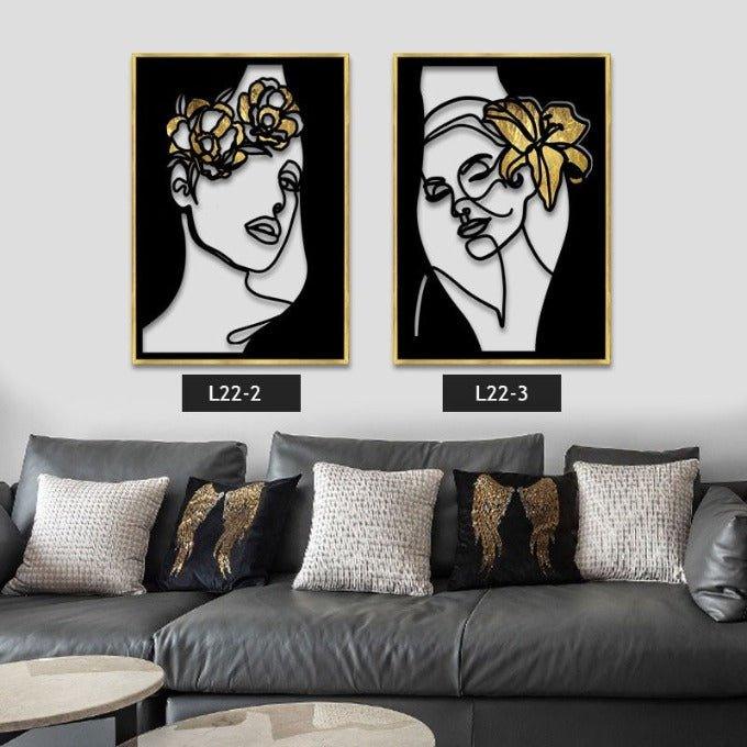 תמונת לייזר משולבת צבע GOLDEN FLOWER