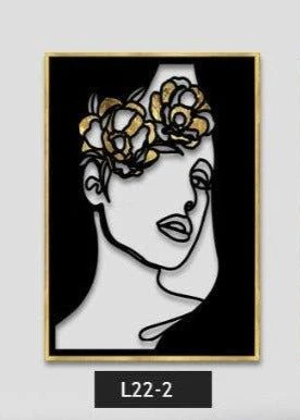 תמונת לייזר משולבת צבע GOLDEN FLOWER - Image 2