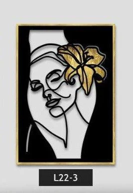 תמונת לייזר משולבת צבע GOLDEN FLOWER - Image 3