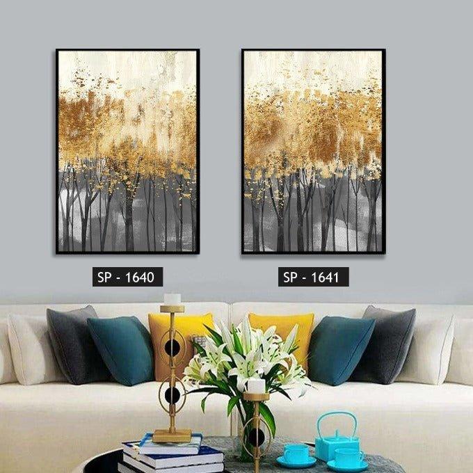 תמונת קיר עצים זהובים GOLDEN TREES