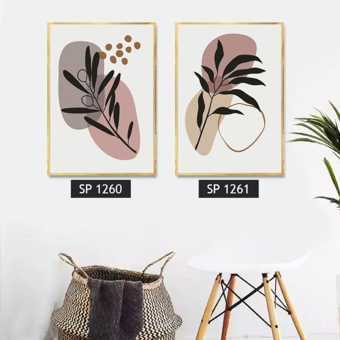 תמונת קיר בגווני לילך OLIVE BRANCH