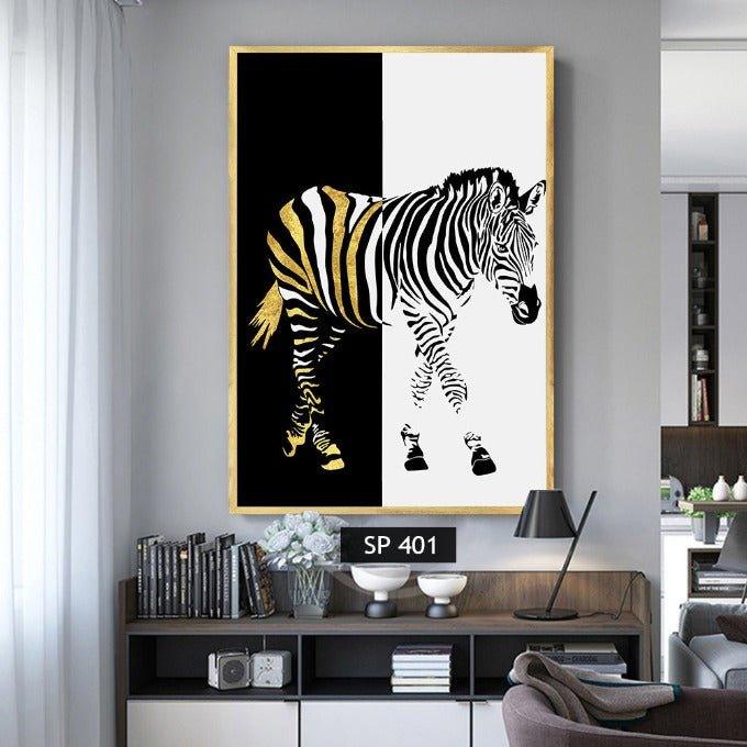 זברה בשחור לבן וזהב TRIO ZEBRA