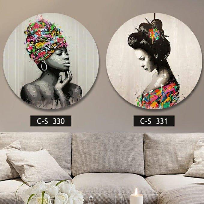 תמונות קיר עגולות CHINESE WOMAN