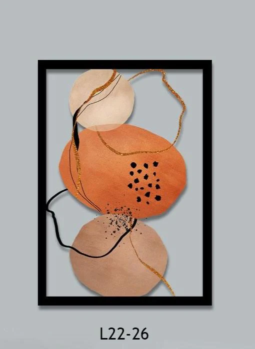 ORANGE CIRCLES תמונה בטכנולוגית לייזר - Image 3
