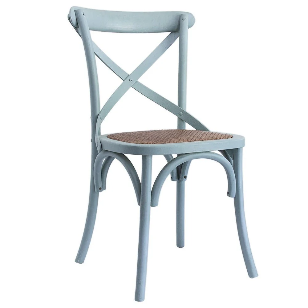 RX-Chair כיסא אוכל מעץ גב איקס מושב ראטן - Image 10